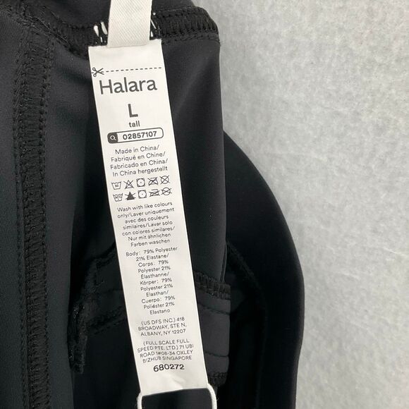 NWT Halara Black Flex High Waisted Pocket Straight Leg Work Pants Sz Large Tall - Picture 9 of 10